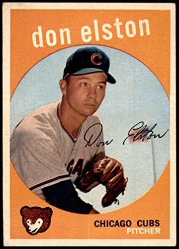 1959 Topps 520 Дон Элстон Чикаго Къбс (Бейзболна картичка), БИВШ+ Къбс