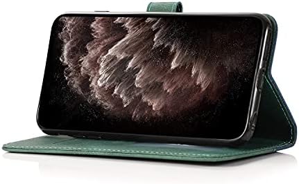 SUPWALL е Подходящ за Samsung Galaxy S23 Ultra Портфейла Case, Цветен Магнитен Кожен Калъф с поставка за карти, флип-надолу Защитно покритие