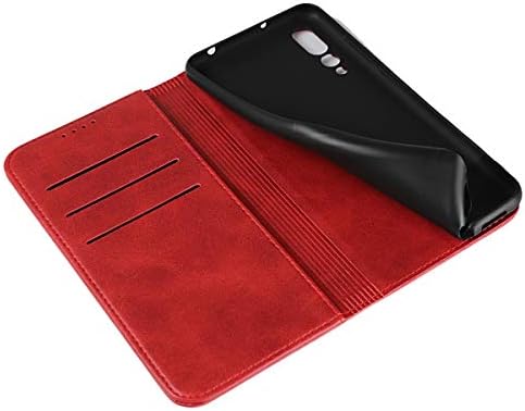 Флип калъф за мобилен телефон, Кожен калъф-портфейл за Huawei P20 Pro, Калъф от веганской кожа Premium [Противоударная вътрешна обвивка