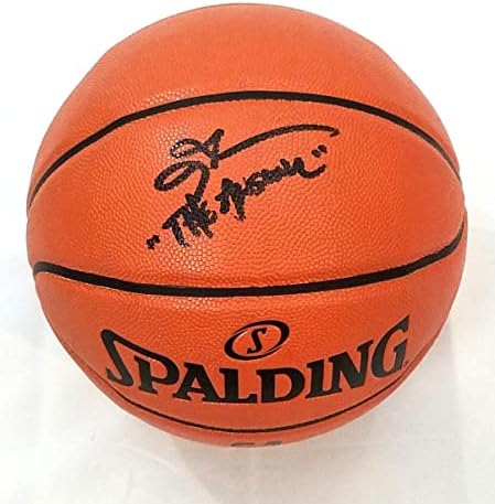 Копие на играта на топка на НБА Филаделфия сиксерс с автограф на Алън Айверсона С отговор на Бекет стана Свидетел на Черни баскетболни