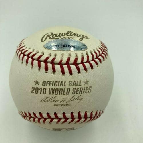 2010 Екипът на San Francisco Giants W. S. Champs Подписа бейзболен С Tristar - Бейзболни топки с Автографи