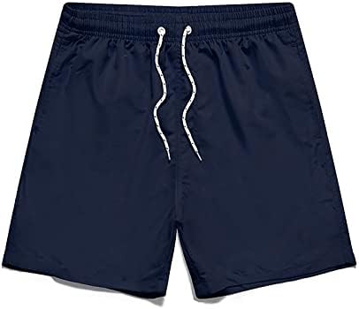 Плажни къси панталони за мъже, Мъжки Летни Обикновена бързо съхнещи Спортни къси Панталони за Почивка с Мрежесто Шнурком за Гмуркане