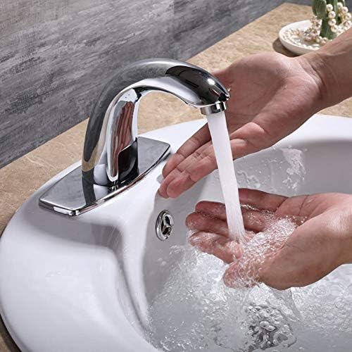 Автоматично Сензорен Кран за Студена и Топла вода С една Дръжка За Баня Смесител за тоалетна Мивка