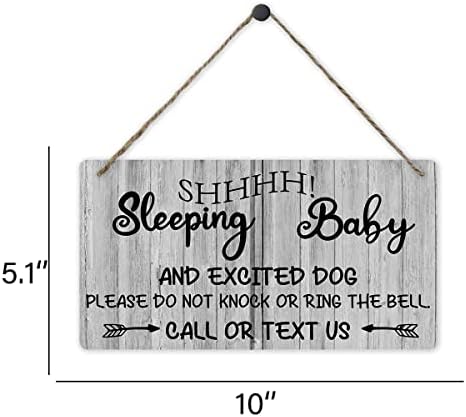 Табела с Надпис Заспиване на детето, Декор за входната врата - Знак Моля, не безпокойте - Декор за детска Стая, Детски, Домашни Спални