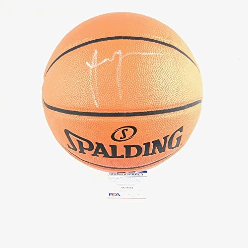 Джален Грийн подписа Баскетболен договор PSA/DNA Хюстън Рокетс с автограф - Баскетболни топки с автограф