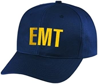 EMT - Техник за оказване на спешна медицинска помощ - Шапка / Нашивка на шапка - Златно / Тъмно-тъмно сини, регулируеми - Фелдшер, Лекар