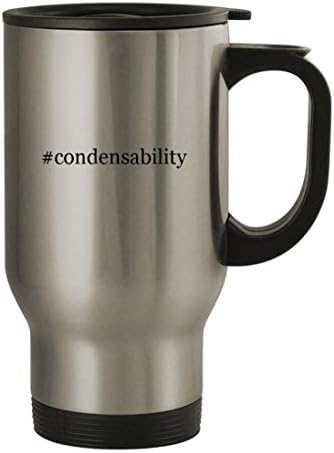 Подаръци дрънкулки конденсируемость - Пътна Чаша от Неръждаема Стомана за 14 грама, сребрист