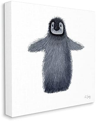 Stupell Industries Илюстрация на Очарователния Пингвин-Перца с Участието на Животни Арктика Дизайн студио Ale Saiz