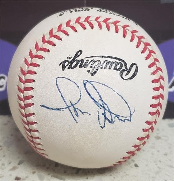 Страничната лента на топката Националната лийг бейзбол с автограф на Рон Ханта (изложба на ню ЙОРК Метс Джайънтс ORNLB) - Бейзболни топки с автографи