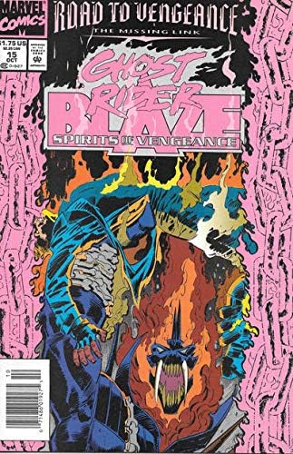Призрачен състезател / Blaze: Spirits of Vengeance #15 (Newsstand) VF; Комиксите на Marvel | Road to Vengeance