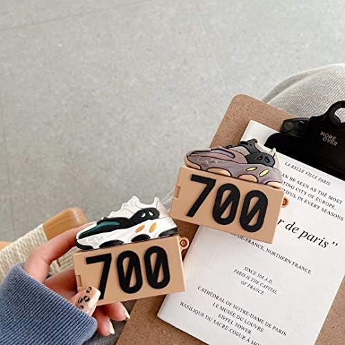 Кутия за обувки, Чанта за Airpod, 3D Creative Спортни Обувки с Хубав Анимационни Забавно Изображение, Мек Силикон Пръстен-Ключодържател с образа на героя Airpod, Калъф за Airpods Pr