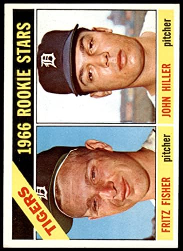1966 Topps 209 Начинаещи Тайгърс Фриц Фишер/Джон Хилер Детройт Тайгърс (Бейзболна картичка) VG/БИВШ Тайгърс